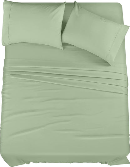 Utopia Bedding Queen Bed Sheets Set - 4 Piece Bedding - Brushed Microfiber - Shrinkage and Fade Resistant - Easy Care