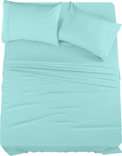 Utopia Bedding Queen Bed Sheets Set - 4 Piece Bedding - Brushed Microfiber - Shrinkage and Fade Resistant - Easy Care