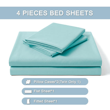 FreshCulture Queen Sheet Set - Ultra Soft Sheets for Queen Size Bed - 4 Pieces Hotel Luxury Queen Bed Sheets