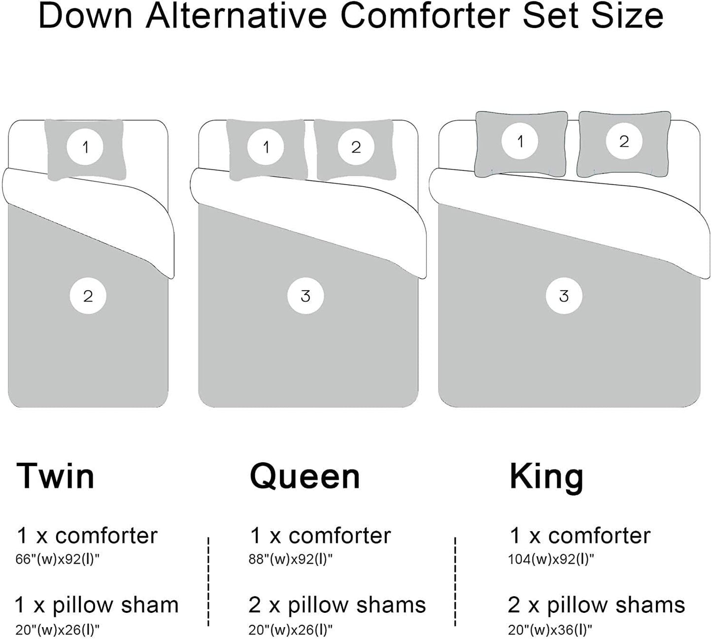 Downluxe King Size Comforter Set - Red and Black King Comforter, Soft Bedding Sets for All Seasons - 3 Pieces