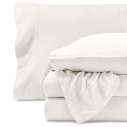 Bare Home Super Soft Fleece Sheet Set - Split Head Flex King Size - Extra Plush Polar Fleece, No-Pilling Bed Sheets - All Season Cozy Warmth