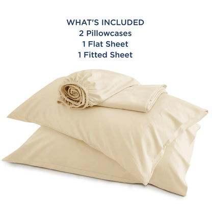 Bedsure King Size Sheet Set, Cooling Sheets King, Deep Pocket Up to 16", Hotel Luxury Silky Bedding Sheets & Pillowcases