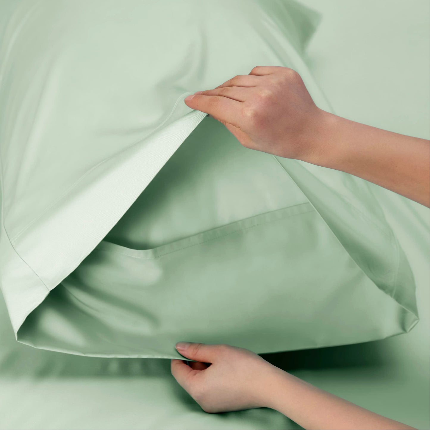 Bedsure King Size Sheet Set, Cooling Sheets King, Deep Pocket Up to 16", Hotel Luxury Silky Bedding Sheets & Pillowcases