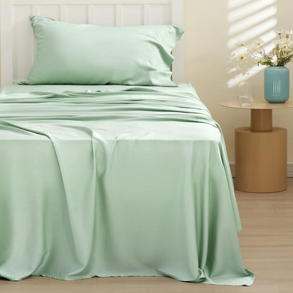 Bedsure King Size Sheet Set, Cooling Sheets King, Deep Pocket Up to 16", Hotel Luxury Silky Bedding Sheets & Pillowcases