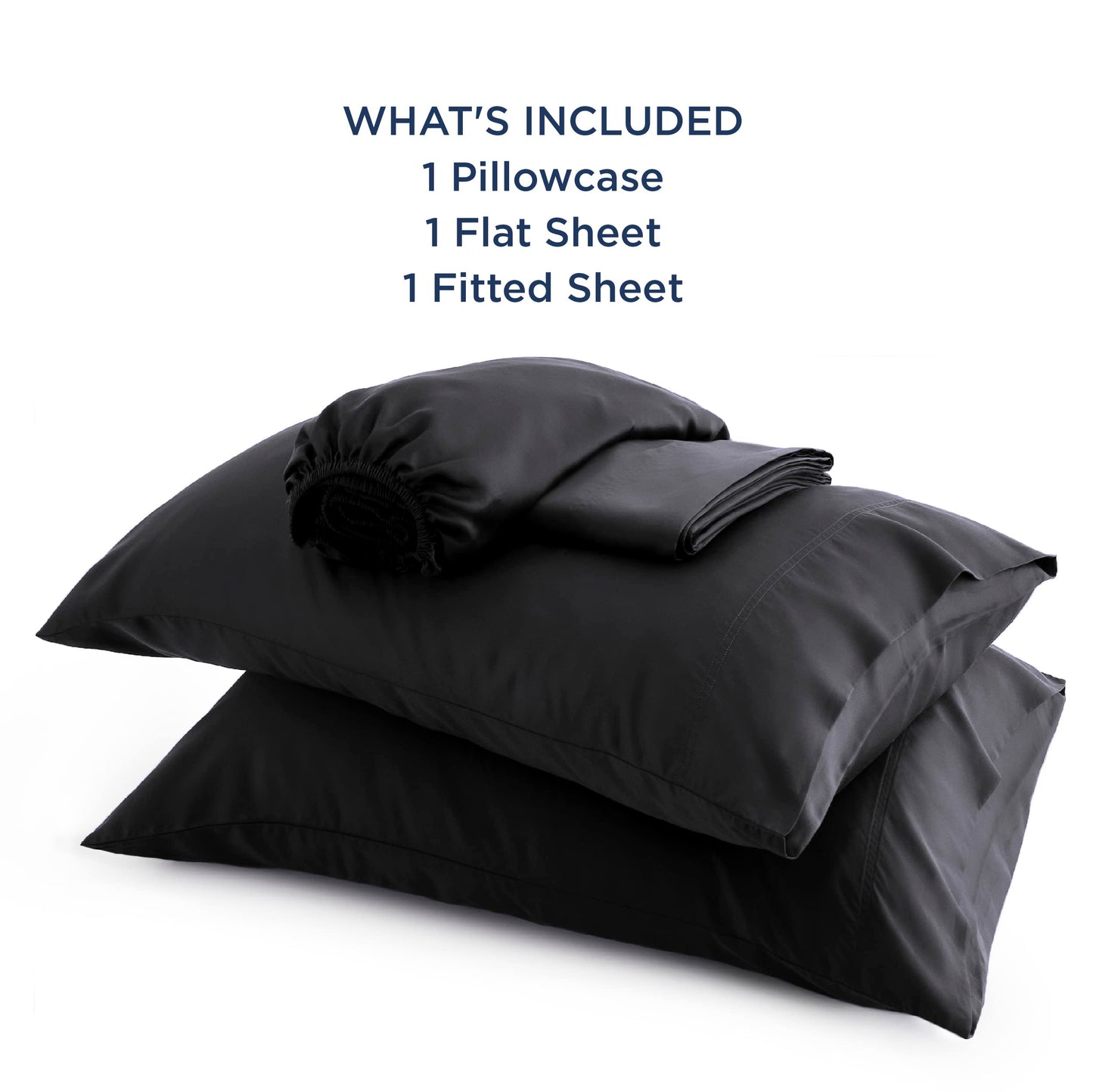 Bedsure King Size Sheet Set, Cooling Sheets King, Deep Pocket Up to 16", Hotel Luxury Silky Bedding Sheets & Pillowcases