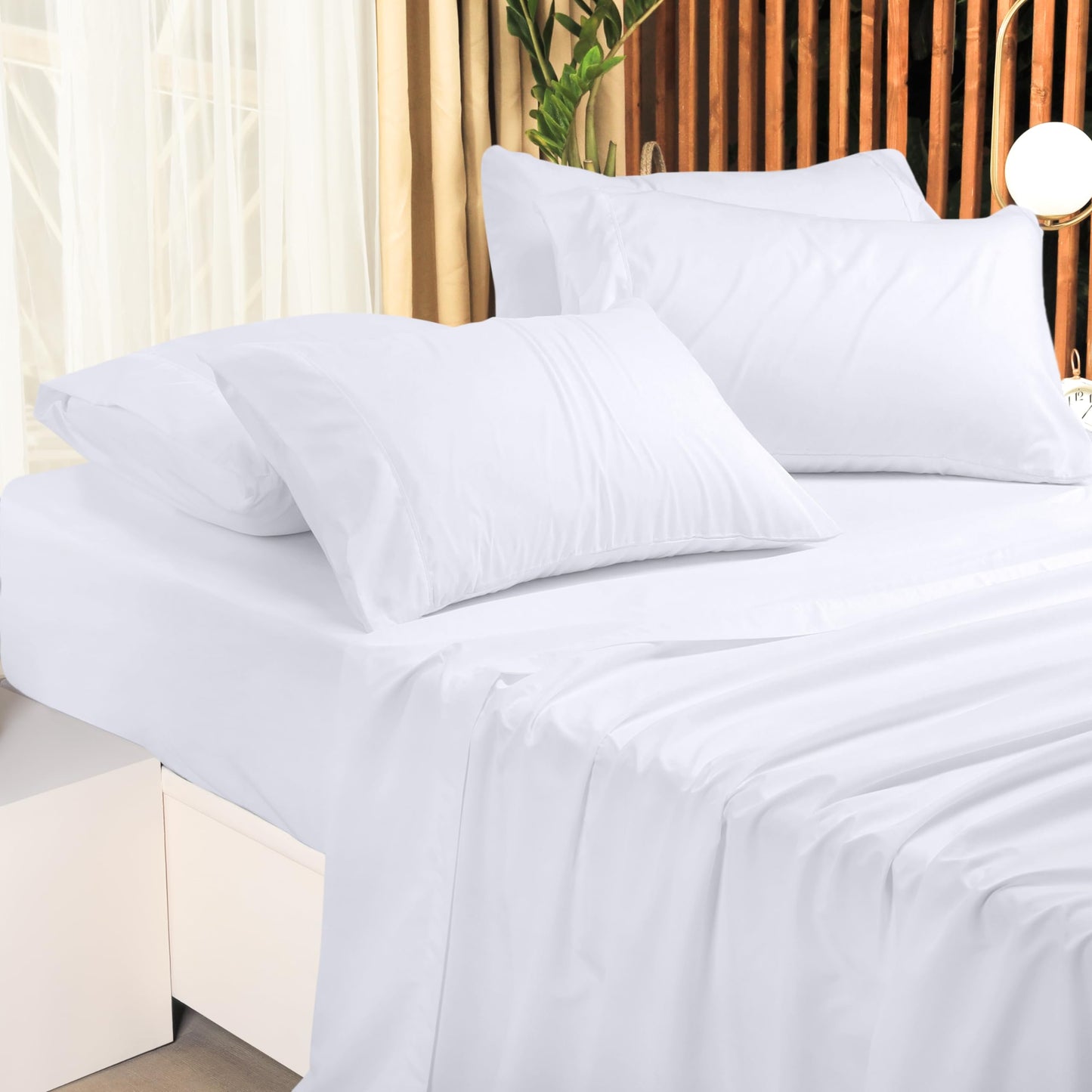 Utopia Bedding Queen Bed Sheets Set - 4 Piece Bedding - Brushed Microfiber - Shrinkage and Fade Resistant - Easy Care