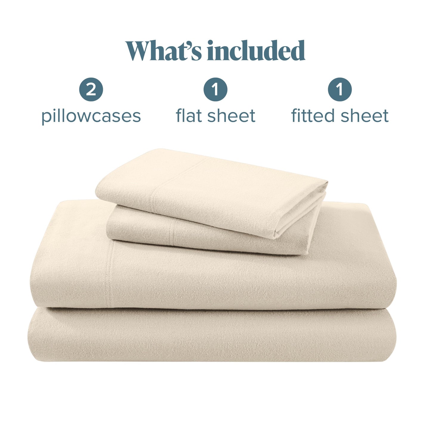 Bare Home Flannel Sheet Set 100% Cotton, Velvety Soft Heavyweight - Double Brushed Flannel - Deep Pocket (Split King, Grey)