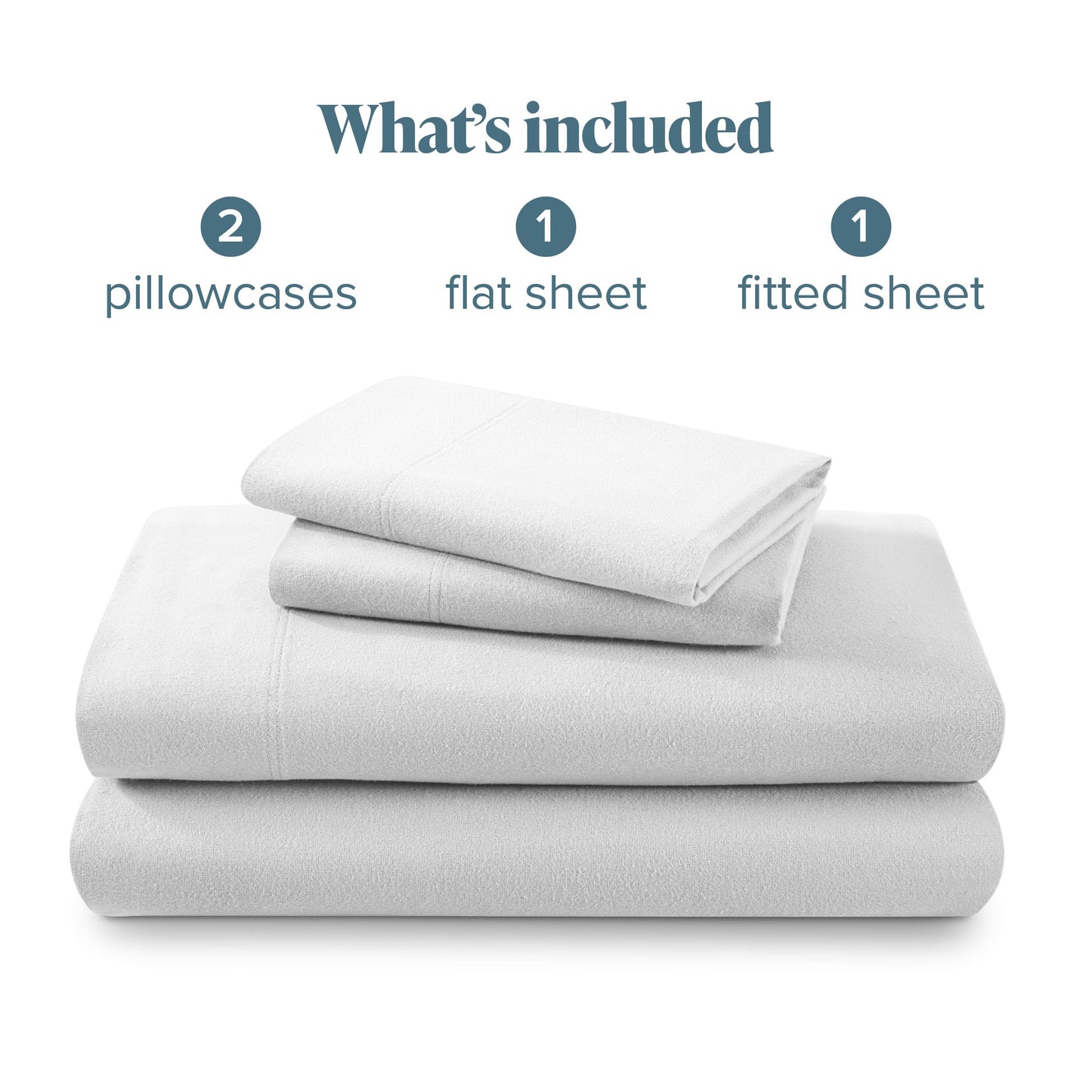 Bare Home Flannel Sheet Set 100% Cotton, Velvety Soft Heavyweight - Double Brushed Flannel - Deep Pocket (Split King, Grey)