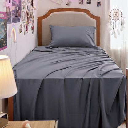 Bedsure King Size Sheet Set, Cooling Sheets King, Deep Pocket Up to 16", Hotel Luxury Silky Bedding Sheets & Pillowcases