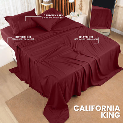 Utopia Bedding Queen Bed Sheets Set - 4 Piece Bedding - Brushed Microfiber - Shrinkage and Fade Resistant - Easy Care