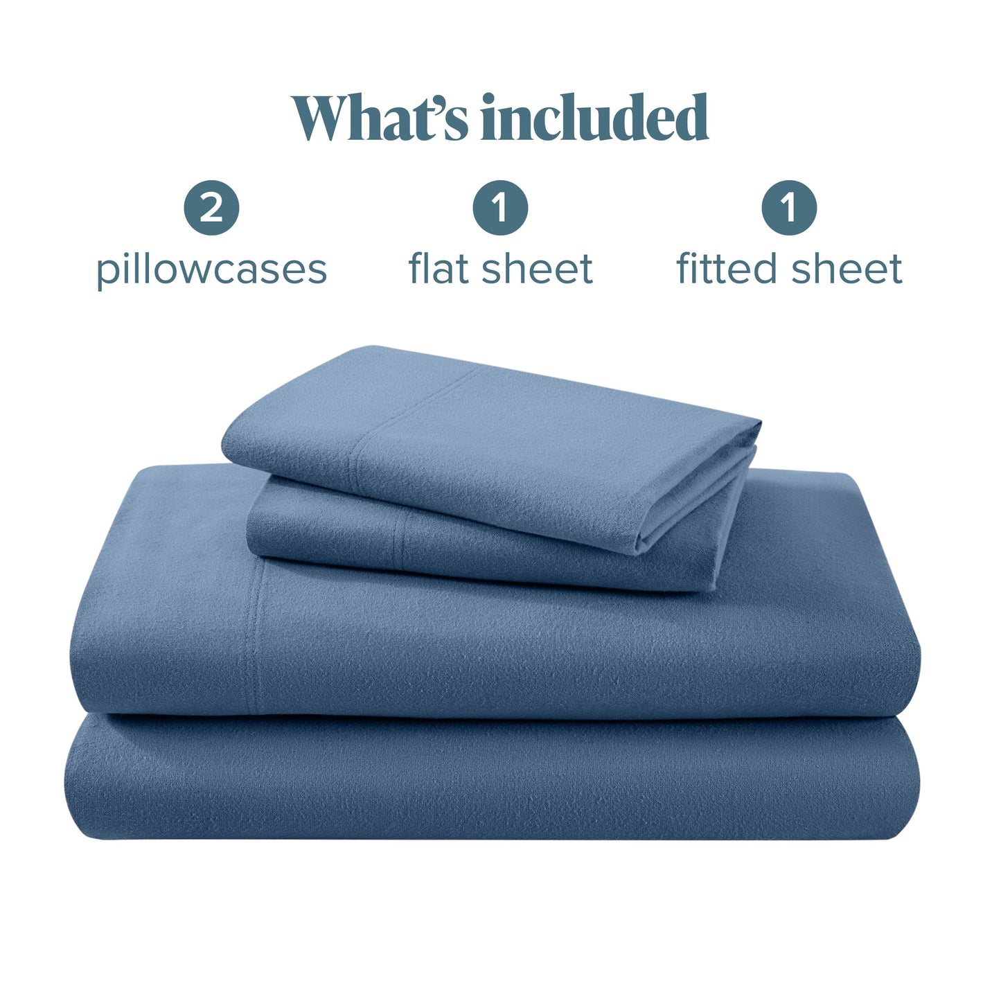 Bare Home Flannel Sheet Set 100% Cotton, Velvety Soft Heavyweight - Double Brushed Flannel - Deep Pocket (Split King, Grey)