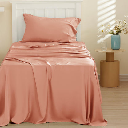 Bedsure King Size Sheet Set, Cooling Sheets King, Deep Pocket Up to 16", Hotel Luxury Silky Bedding Sheets & Pillowcases