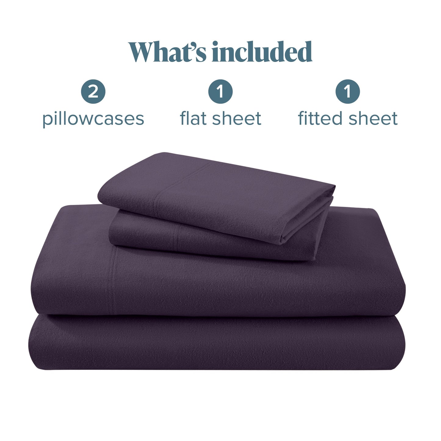 Bare Home Flannel Sheet Set 100% Cotton, Velvety Soft Heavyweight - Double Brushed Flannel - Deep Pocket (Split King, Grey)