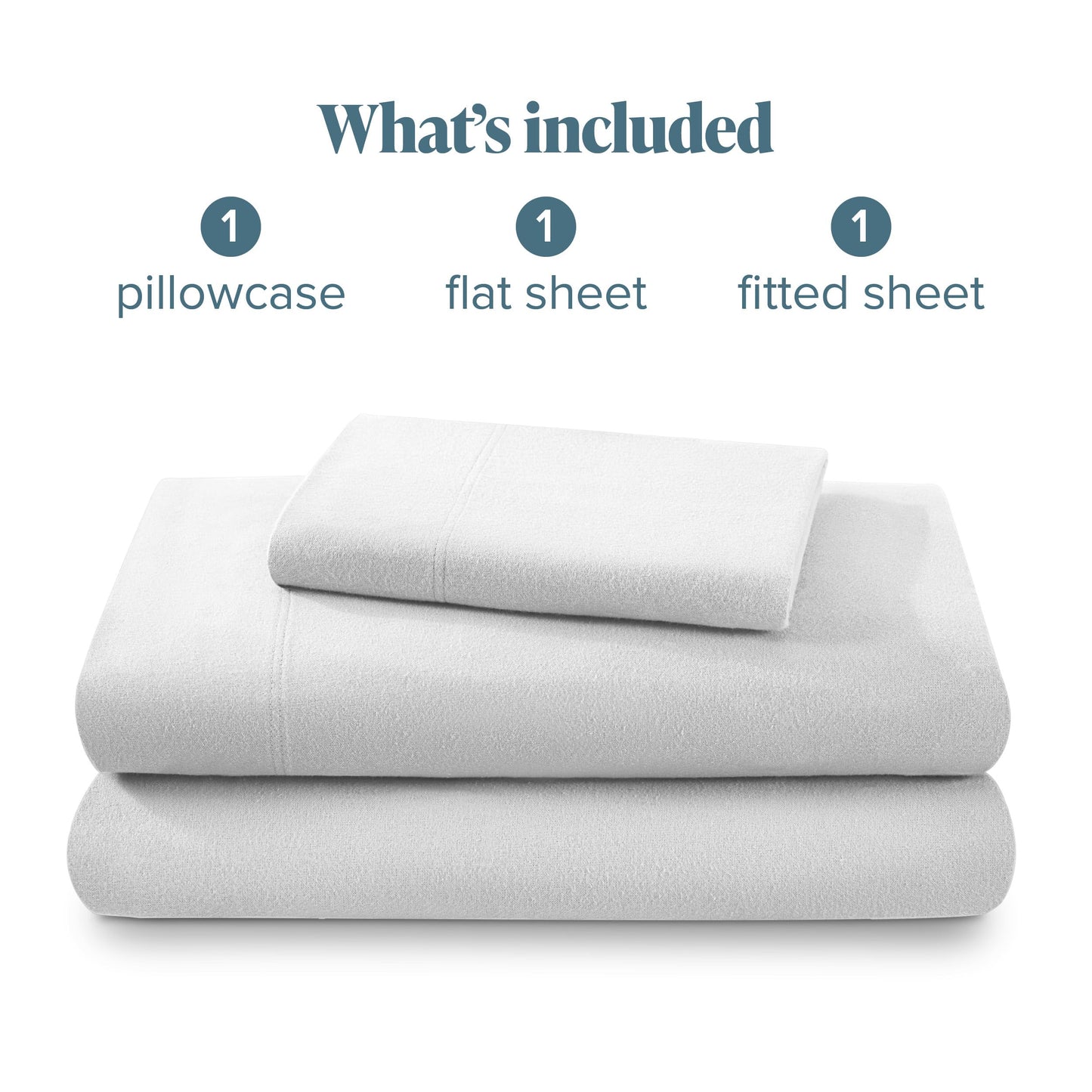 Bare Home Flannel Sheet Set 100% Cotton, Velvety Soft Heavyweight - Double Brushed Flannel - Deep Pocket (Split King, Grey)