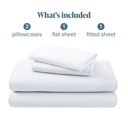 Bare Home Flannel Sheet Set 100% Cotton, Velvety Soft Heavyweight - Double Brushed Flannel - Deep Pocket (Split King, Grey)