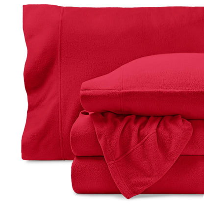 Bare Home Super Soft Fleece Sheet Set - Split Head Flex King Size - Extra Plush Polar Fleece, No-Pilling Bed Sheets - All Season Cozy Warmth