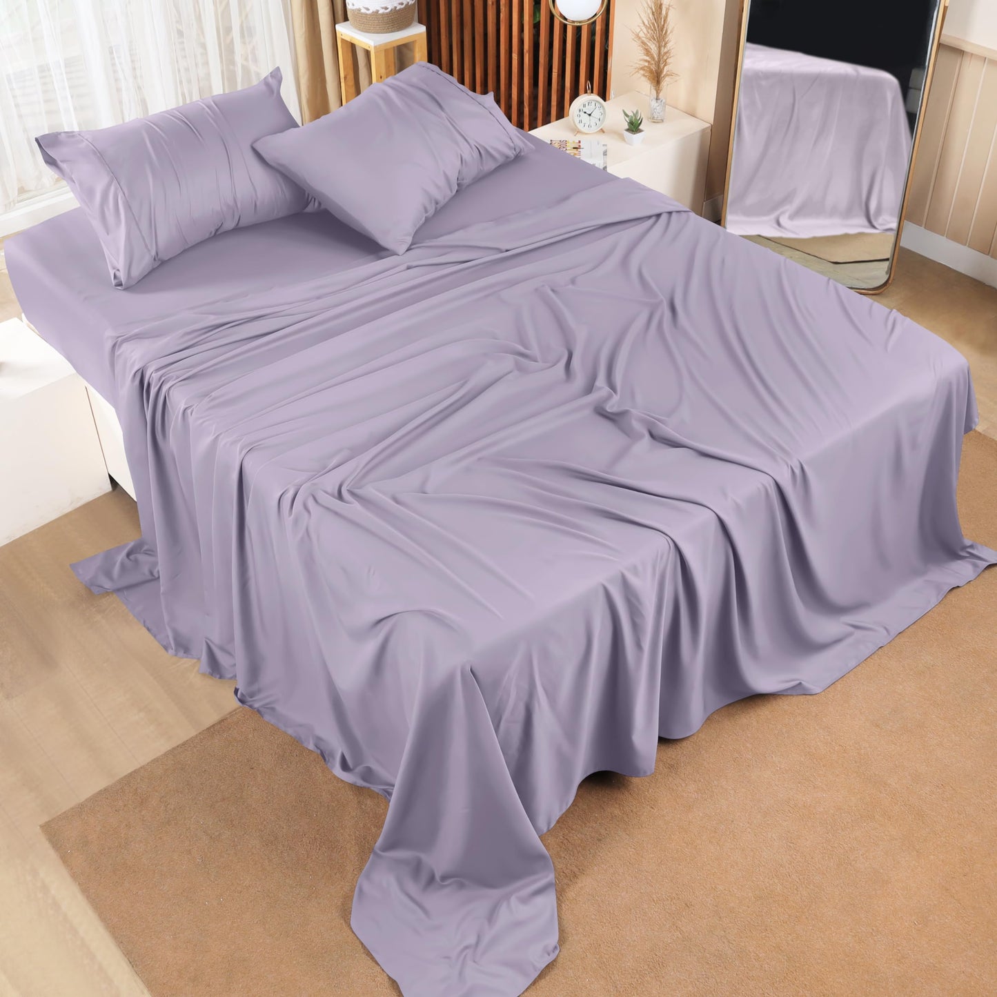 Utopia Bedding Queen Bed Sheets Set - 4 Piece Bedding - Brushed Microfiber - Shrinkage and Fade Resistant - Easy Care