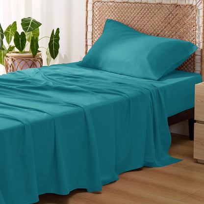 Bedsure King Size Sheet Set, Cooling Sheets King, Deep Pocket Up to 16", Hotel Luxury Silky Bedding Sheets & Pillowcases