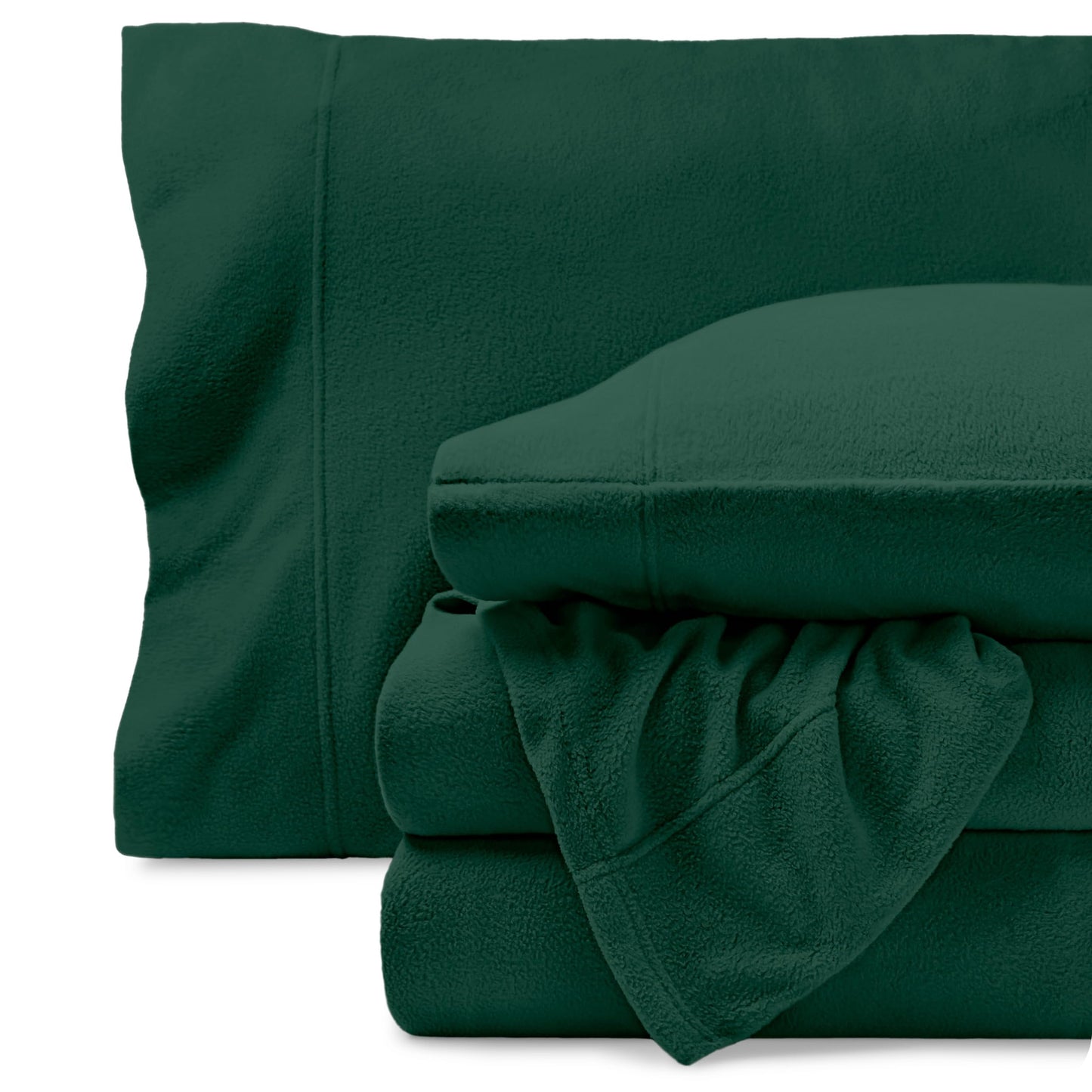 Bare Home Super Soft Fleece Sheet Set - Split Head Flex King Size - Extra Plush Polar Fleece, No-Pilling Bed Sheets - All Season Cozy Warmth