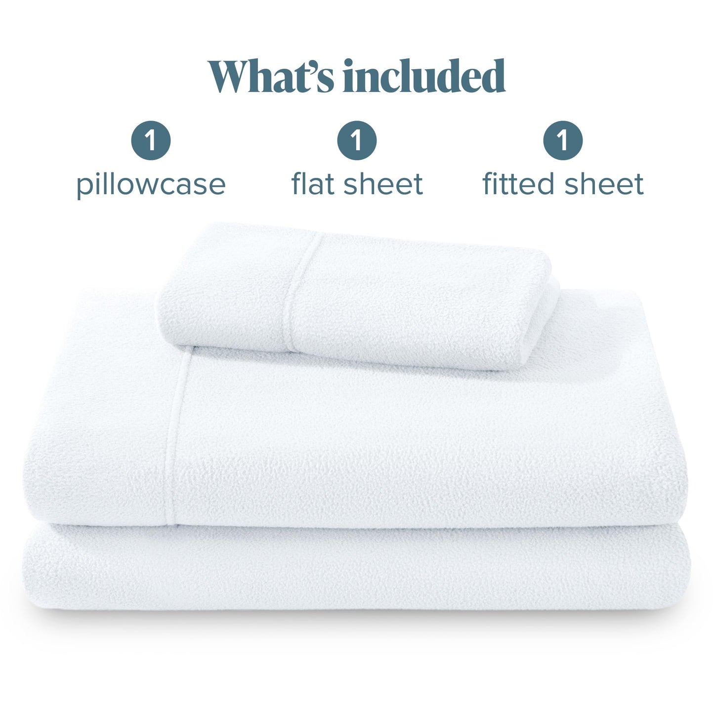 Bare Home Super Soft Fleece Sheet Set - Split Head Flex King Size - Extra Plush Polar Fleece, No-Pilling Bed Sheets - All Season Cozy Warmth