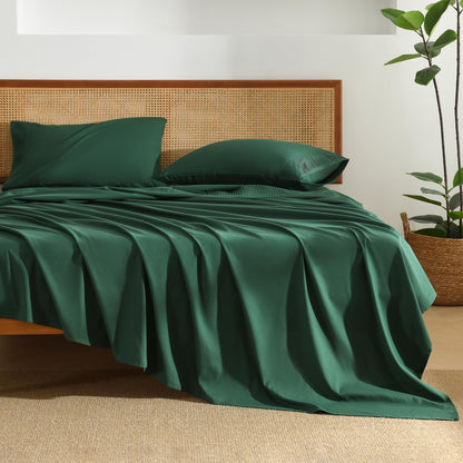 Microfiber Queen Sheet, Deep Pocket Up to 16", Hotel Luxury Breathable & Cooling Bed Sheet Set