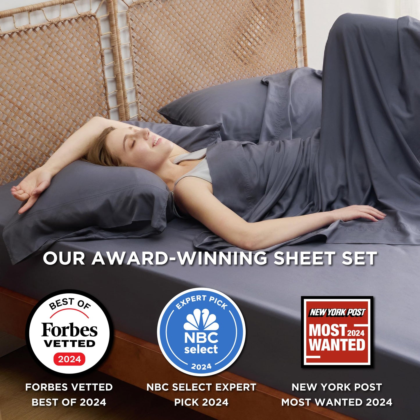 Bedsure King Size Sheet Set, Cooling Sheets King, Deep Pocket Up to 16", Hotel Luxury Silky Bedding Sheets & Pillowcases