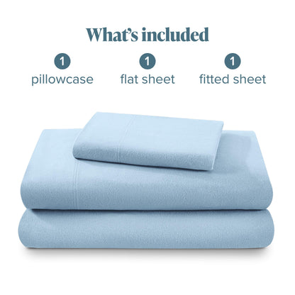 Bare Home Flannel Sheet Set 100% Cotton, Velvety Soft Heavyweight - Double Brushed Flannel - Deep Pocket (Split King, Grey)