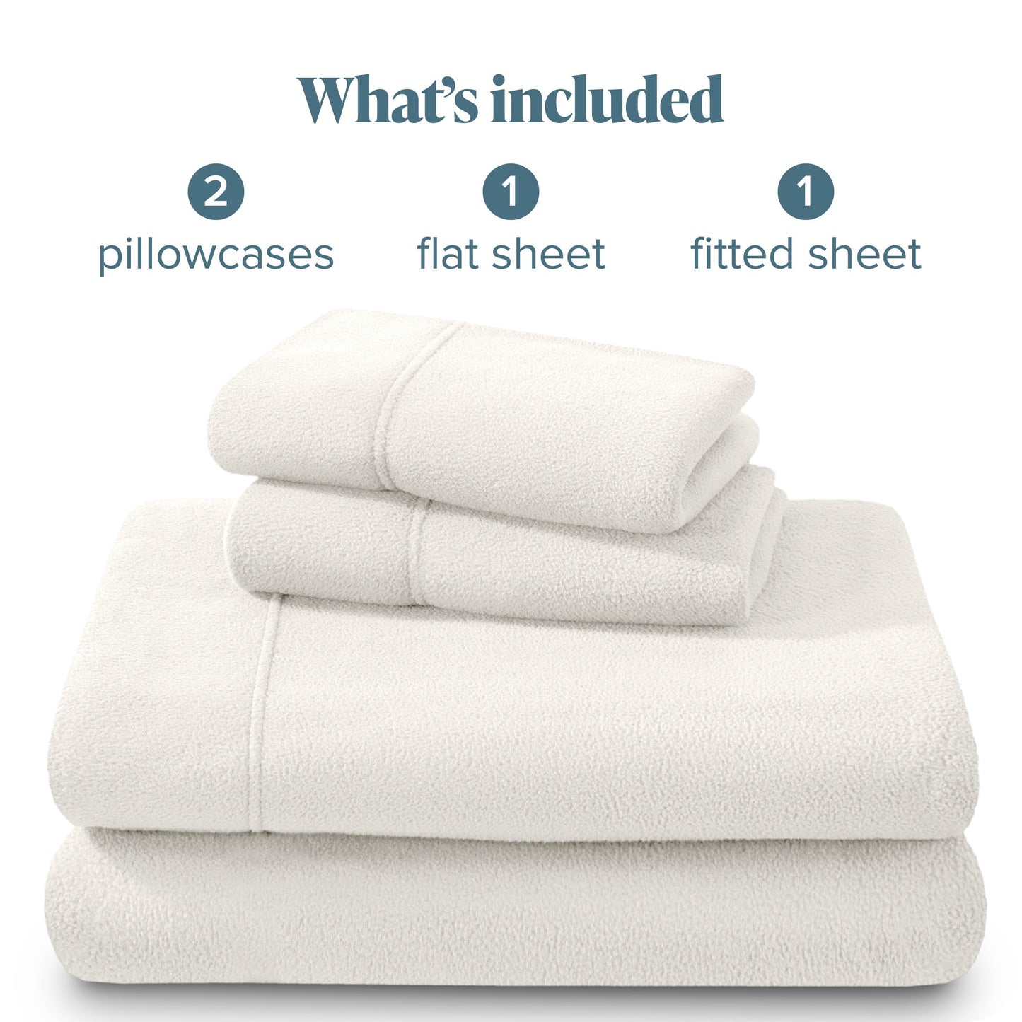 Bare Home Super Soft Fleece Sheet Set - Split Head Flex King Size - Extra Plush Polar Fleece, No-Pilling Bed Sheets - All Season Cozy Warmth