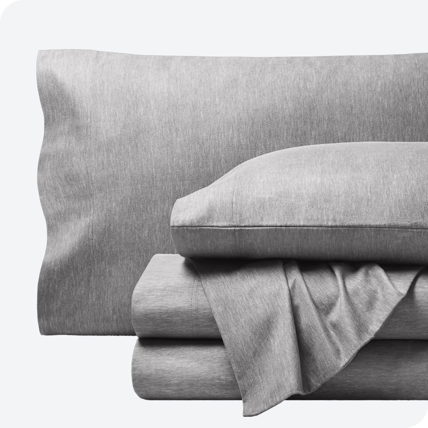 Bare Home Flannel Sheet Set 100% Cotton, Velvety Soft Heavyweight - Double Brushed Flannel - Deep Pocket (Split King, Grey)